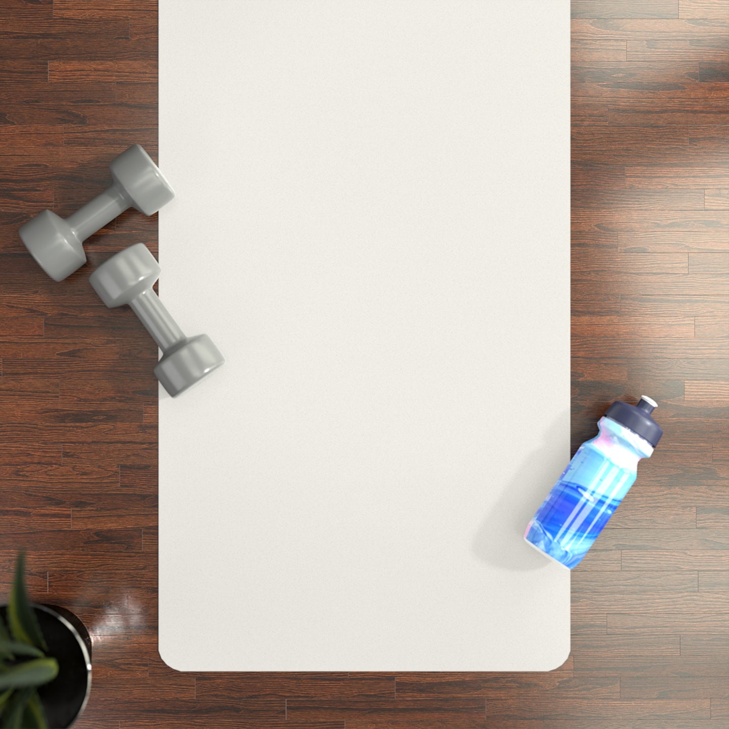 Morning Rhythm Rubber Yoga Mat — Sunrise Graphic Non-Slip Exercise Mat