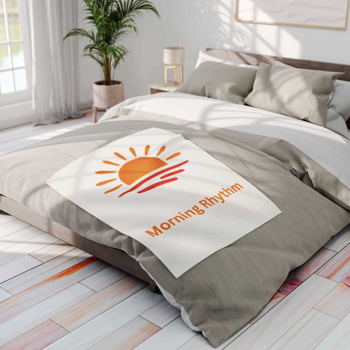 "Morning Rhythm" Sunrise Throw Blanket